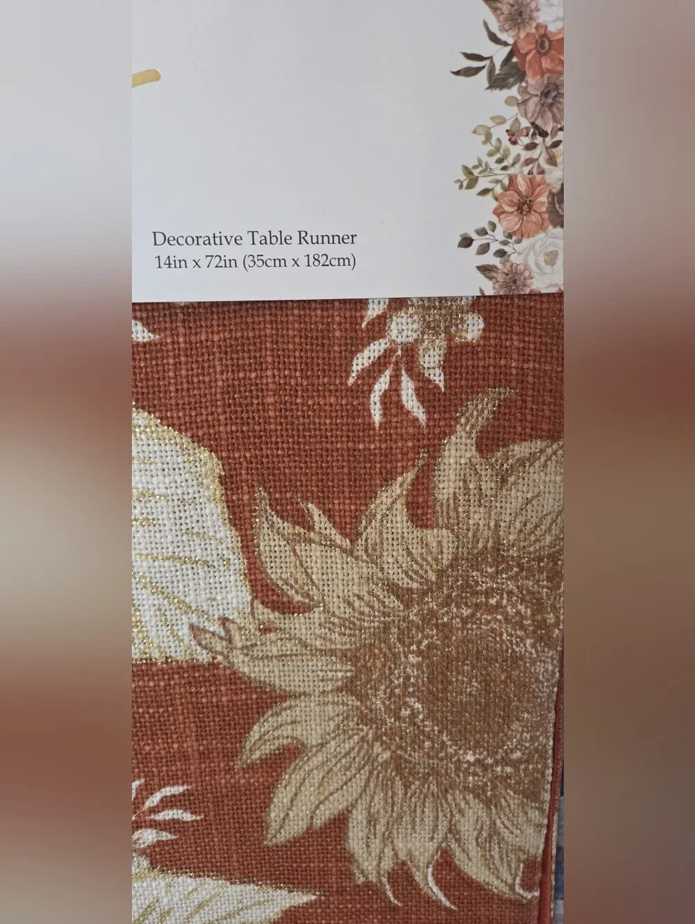 Mireille Designs Handmade Sunflower Table Runner